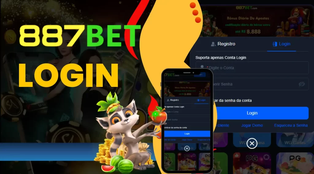 Observação ao efetuar login no 887Bet